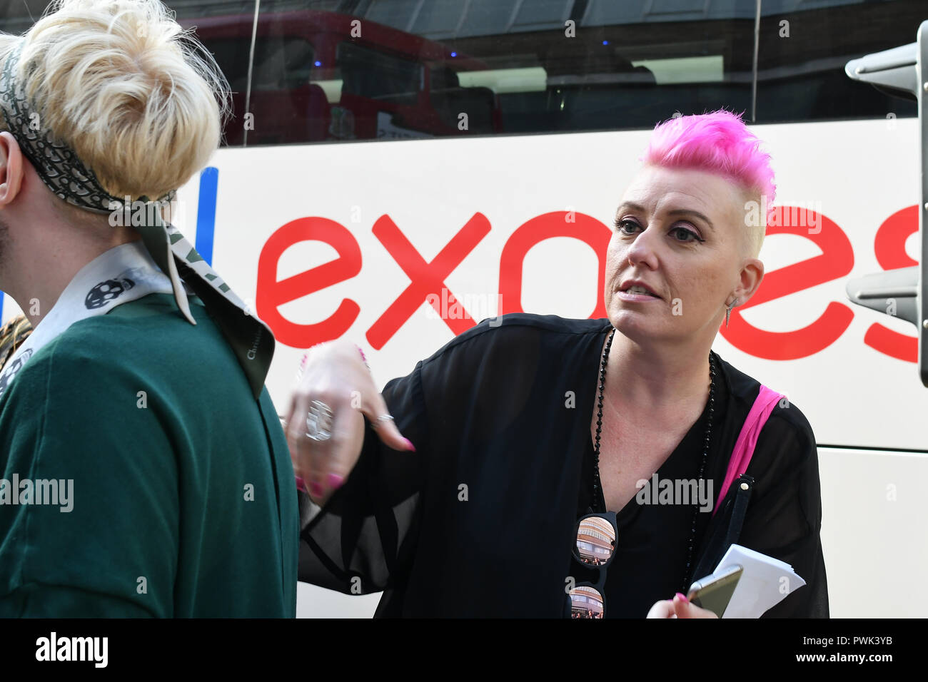 London, UK. 16th October, 2018. Lisa J Allen hosts Brigits Bakery host