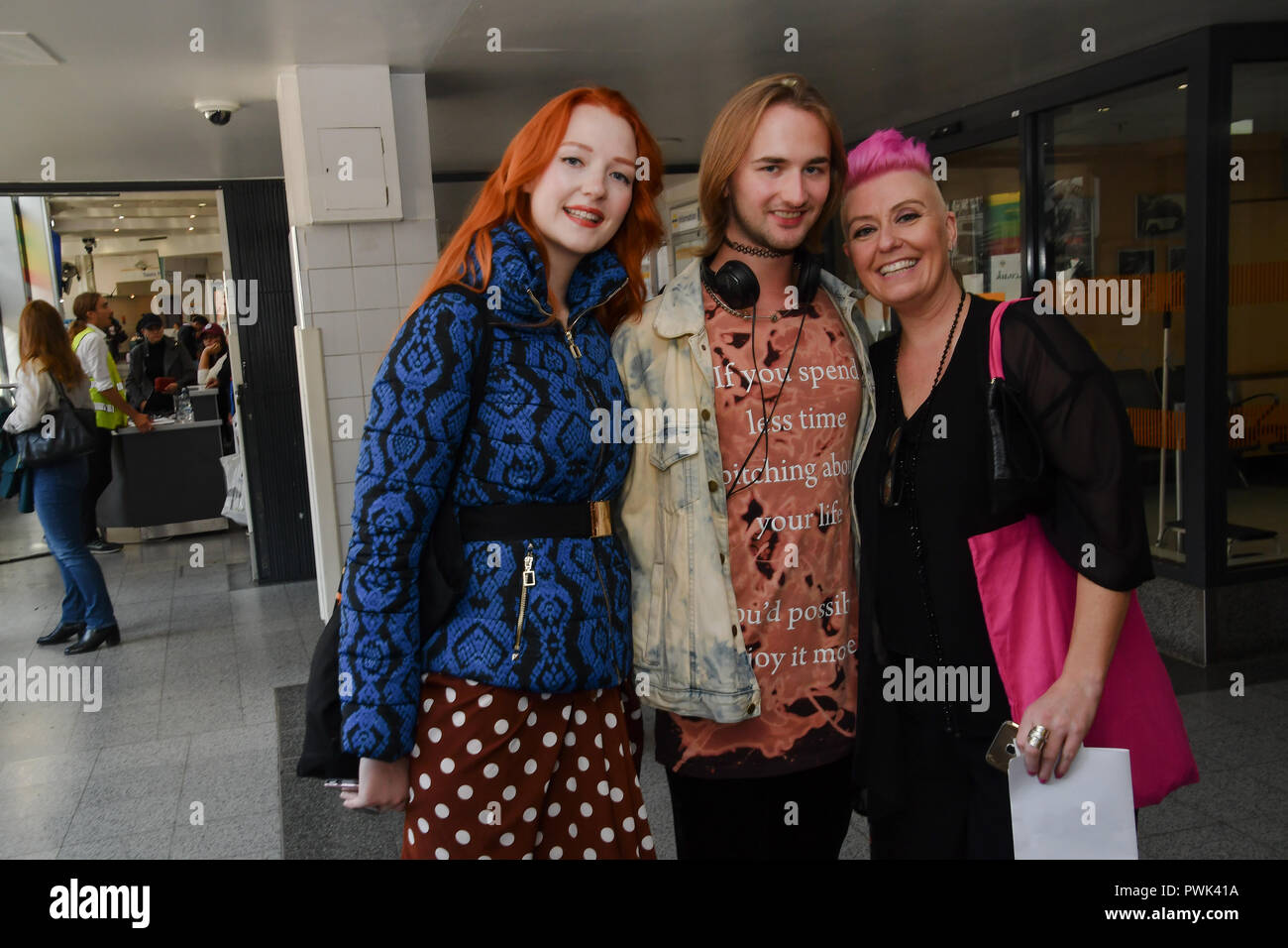 London, UK. 16th October, 2018. Victoria Clay,Robert and Lisa J Allen