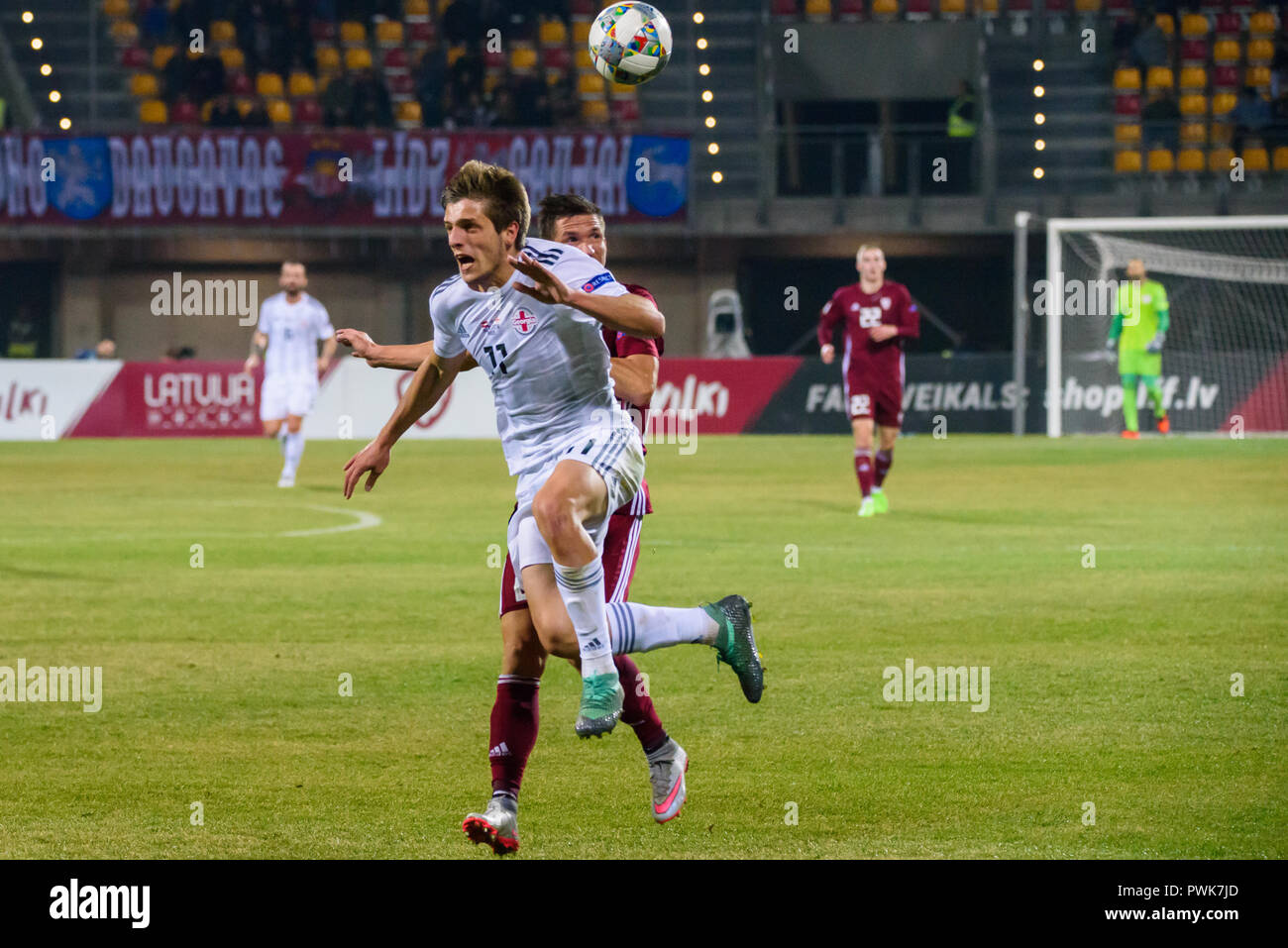 16.10.2018. RIGA, LATVIA. Chakvetadze , during UEFA NATIONS