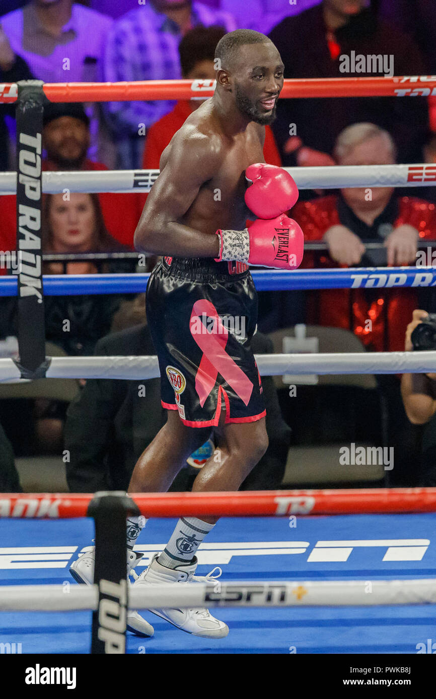 Omaha, NE U.S. 13th Oct, 2018. Terence ''Bud'' Crawford (Black and Pink