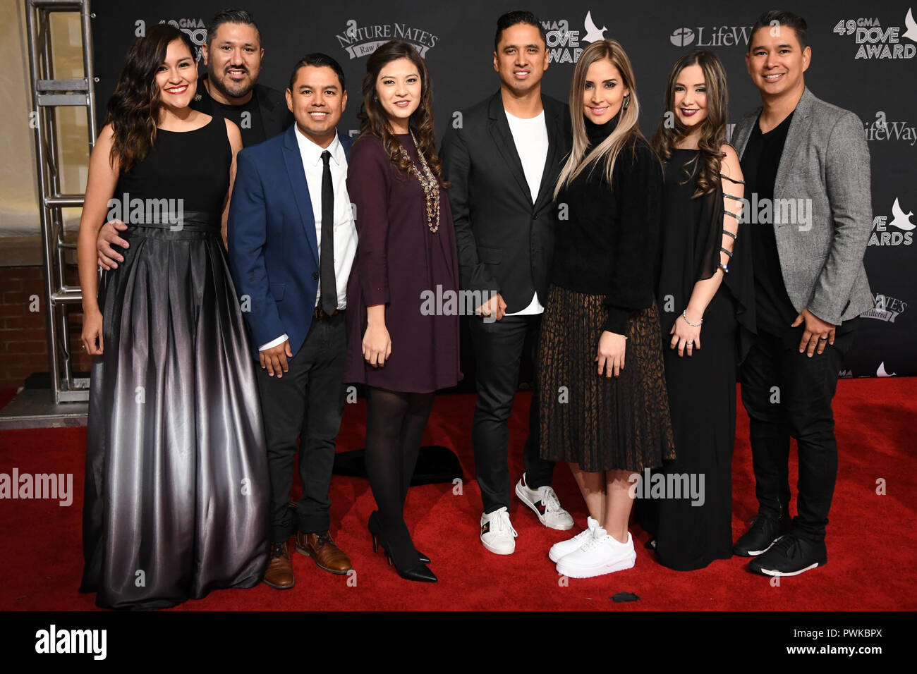 Nashville, USA. 16th Oct 2018. Miel San Marcos On the red carpet at the  49th annual Dove awards in Lipscomb University in Nashville Tennessee on  October 16, 2018. - Photo Credit: Marty