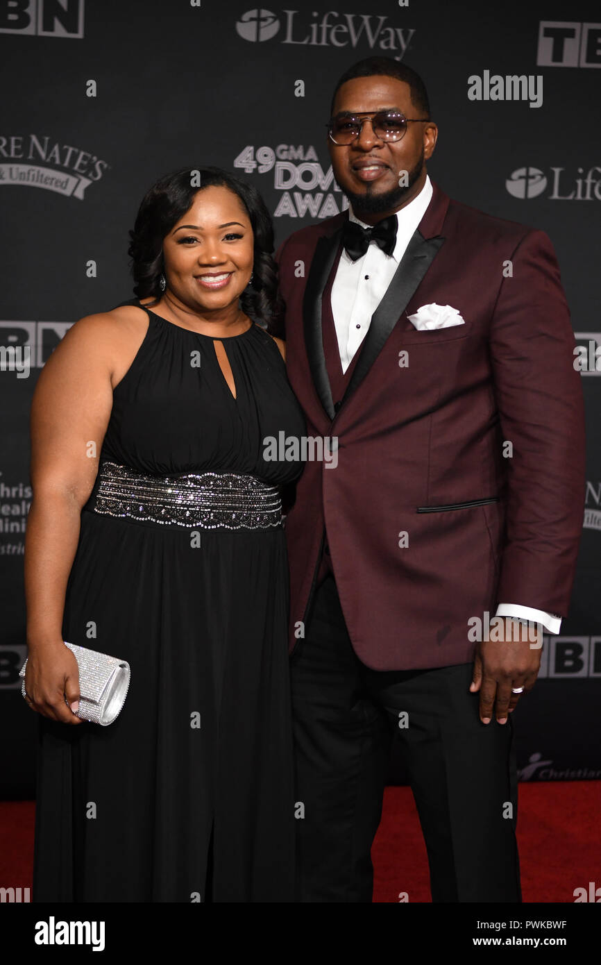 Nashville, USA. 16th Oct 2018. Solomon Edwards and Wife On the red