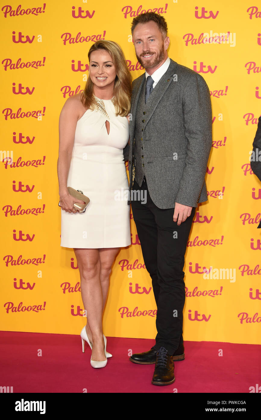 LONDON, UK. October 16, 2018: Ola Jordan & James Jordan arriving for