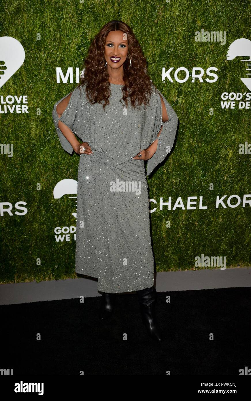 New York, NY, USA. 16th Oct, 2018. Iman at arrivals for God's Love We Deliver 12th Annual Golden Heart Awards Celebration, Spring Studios, New York, NY October 16, 2018. Credit: Kristin Callahan/Everett Collection/Alamy Live News Stock Photo