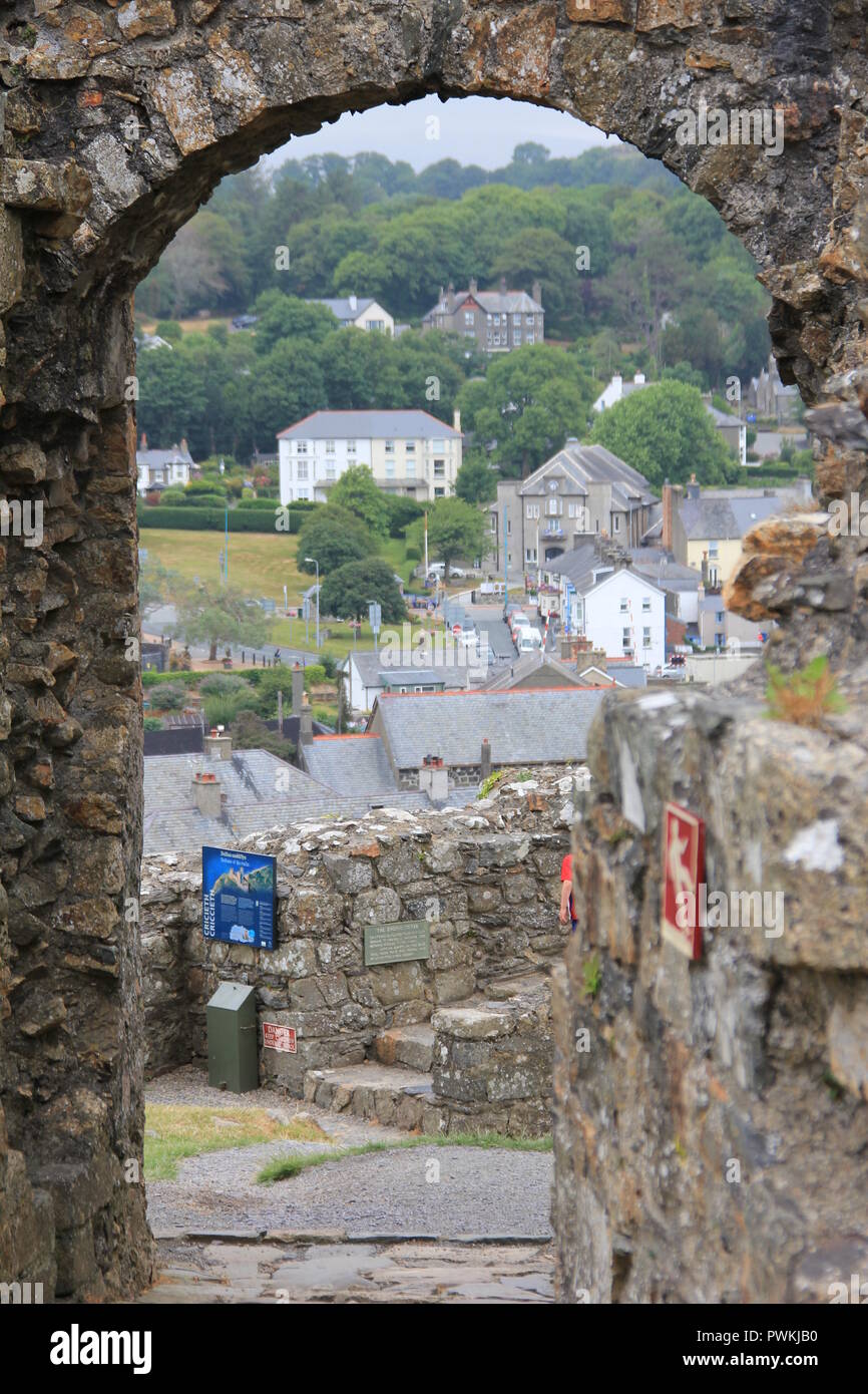 Castel Chriccieth in Wales Stock Photo