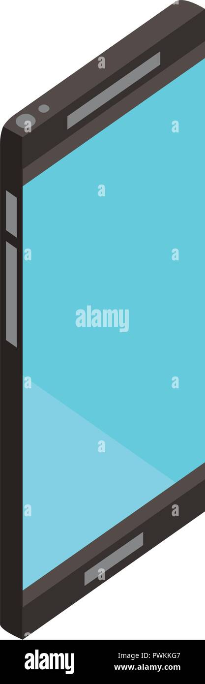 smartphone device digital on white background vector illustration Stock ...