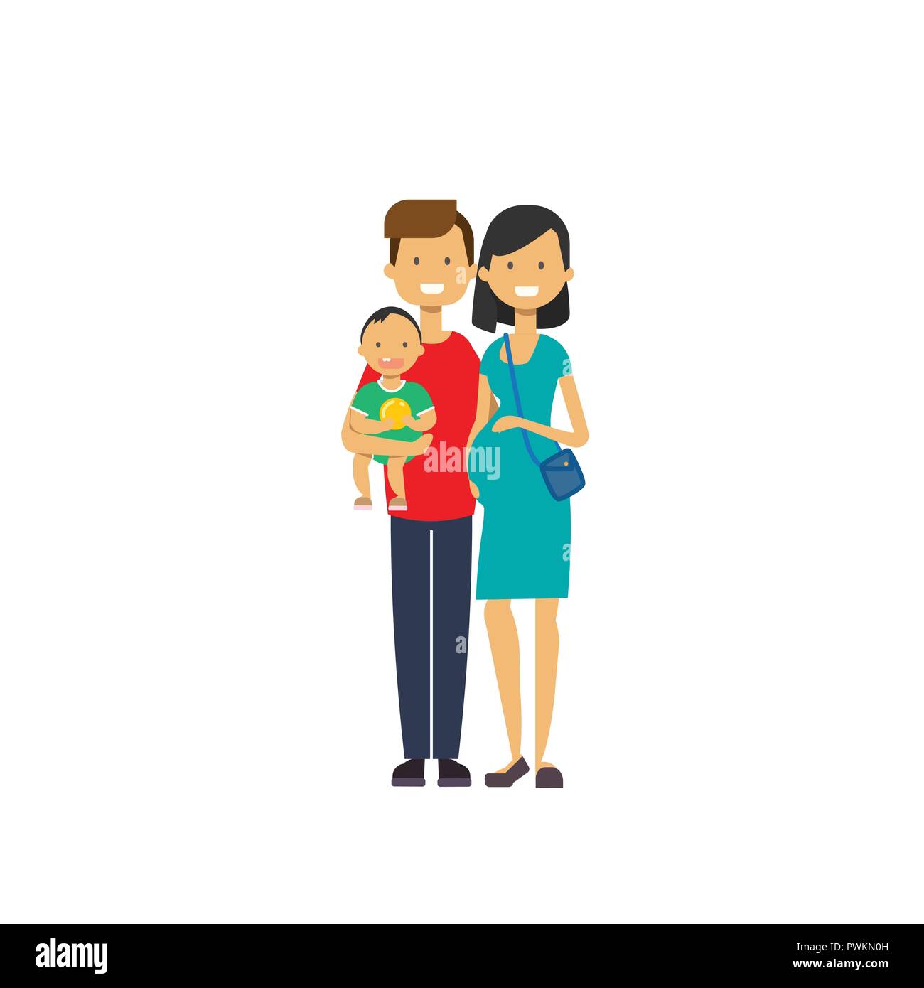 pregnant mother father hold baby son full length avatar on white background, successful family concept, flat cartoon Stock Vector Image & Art - Alamy pregnant mother father hold baby son full length avatar on white background, successful family concept, flat cartoon Stock Vector Image & Art - Alamy