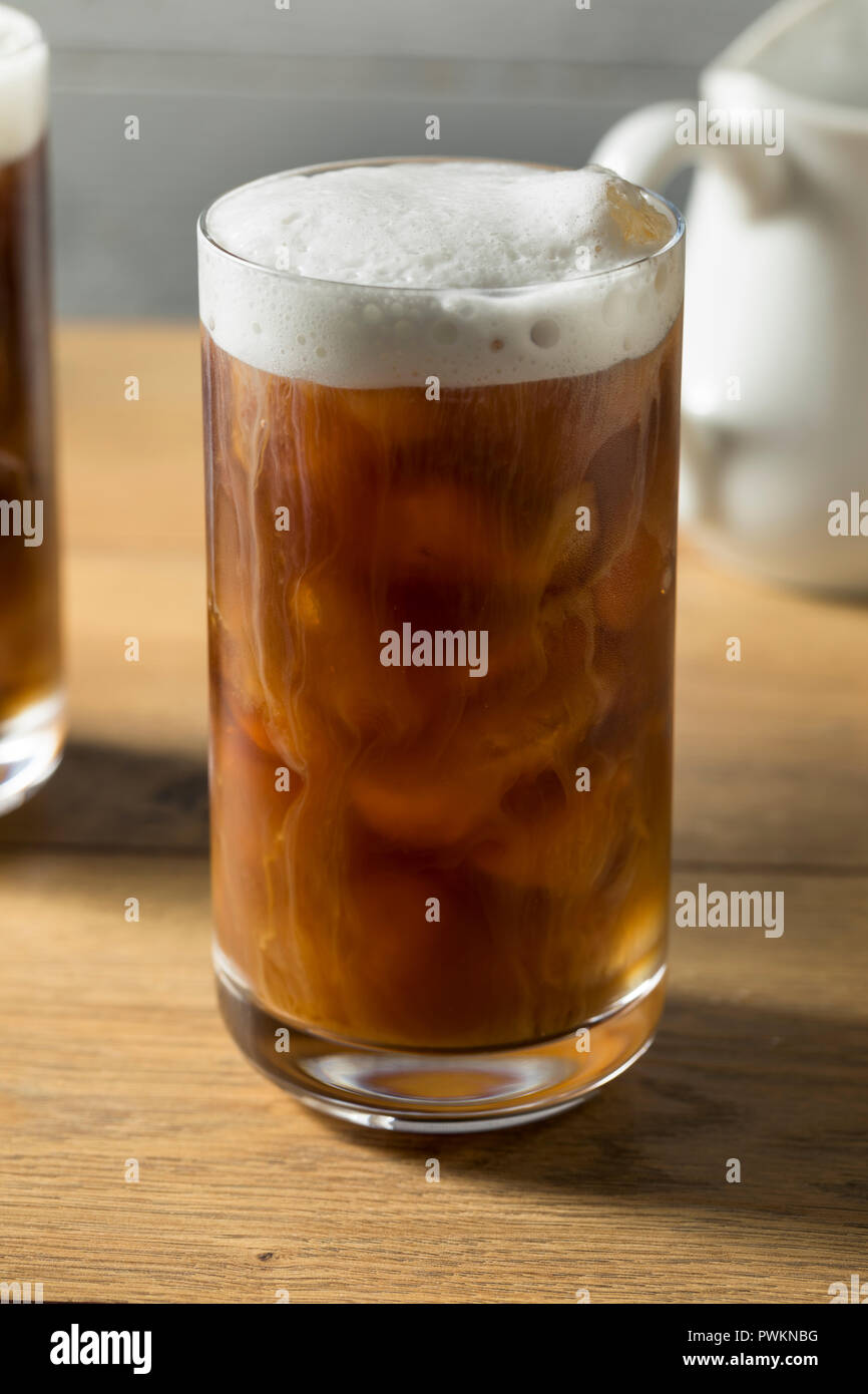 Homemade Cold Brew Coffee with Cold Foam Stock Photo - Alamy - Coffee Finish For Homemade Cold Brew Coffee