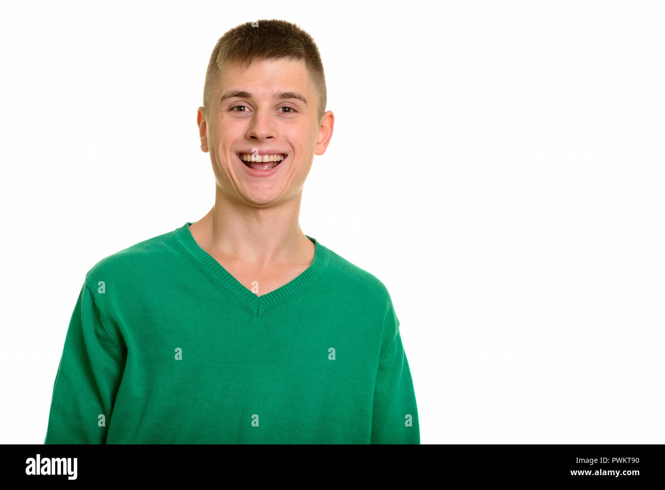 Caucasian male green shirt hi-res stock photography and images - Alamy