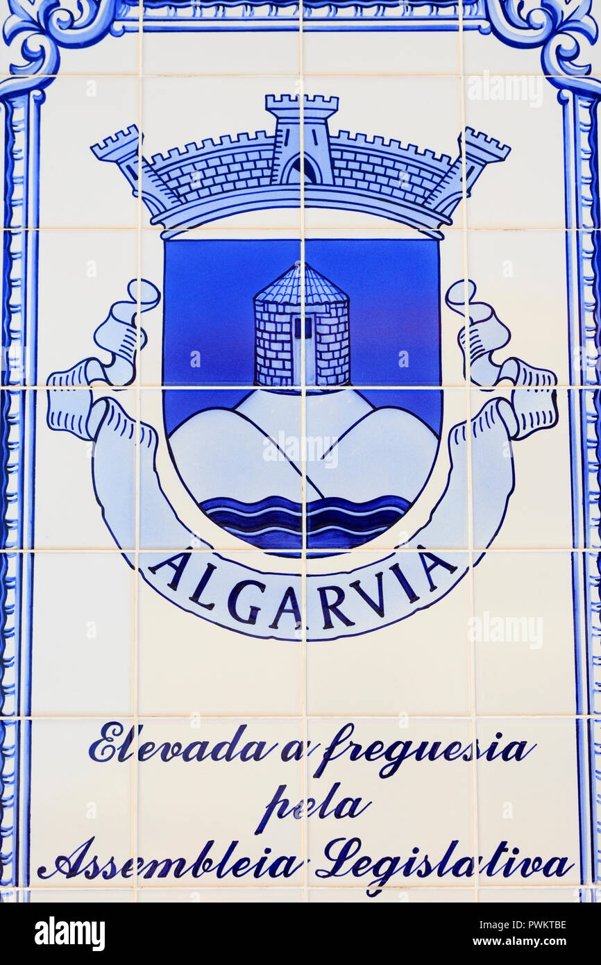 Coat of Arms, Algarvia Village, Sao Miguel Island, Azores, Portugal, Europe  Stock Photo - Alamy