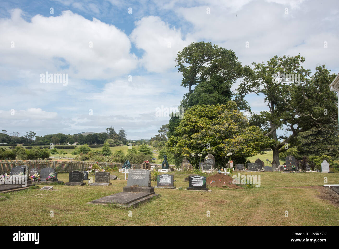 Waimate North, New ZealandDecember 18,2016 Cemetery at the St. John