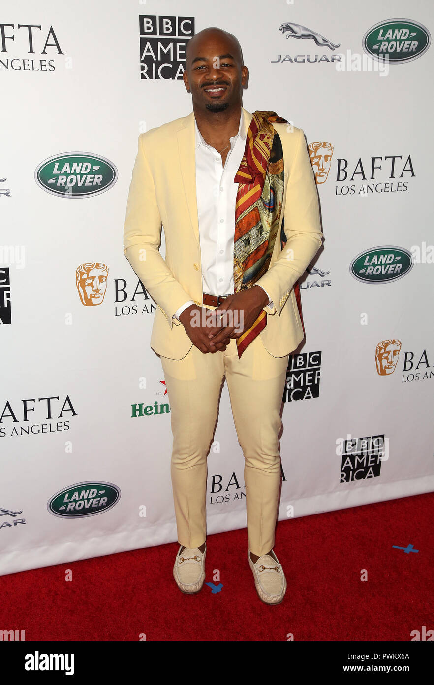 Celebrities attend 2018 BAFTA Los Angeles + BBC America TV Tea Party at The Beverly Hilton.  Featuring: Brandon Victor Dixon Where: Los Angeles, California, United States When: 16 Sep 2018 Credit: Brian To/WENN.com Stock Photo