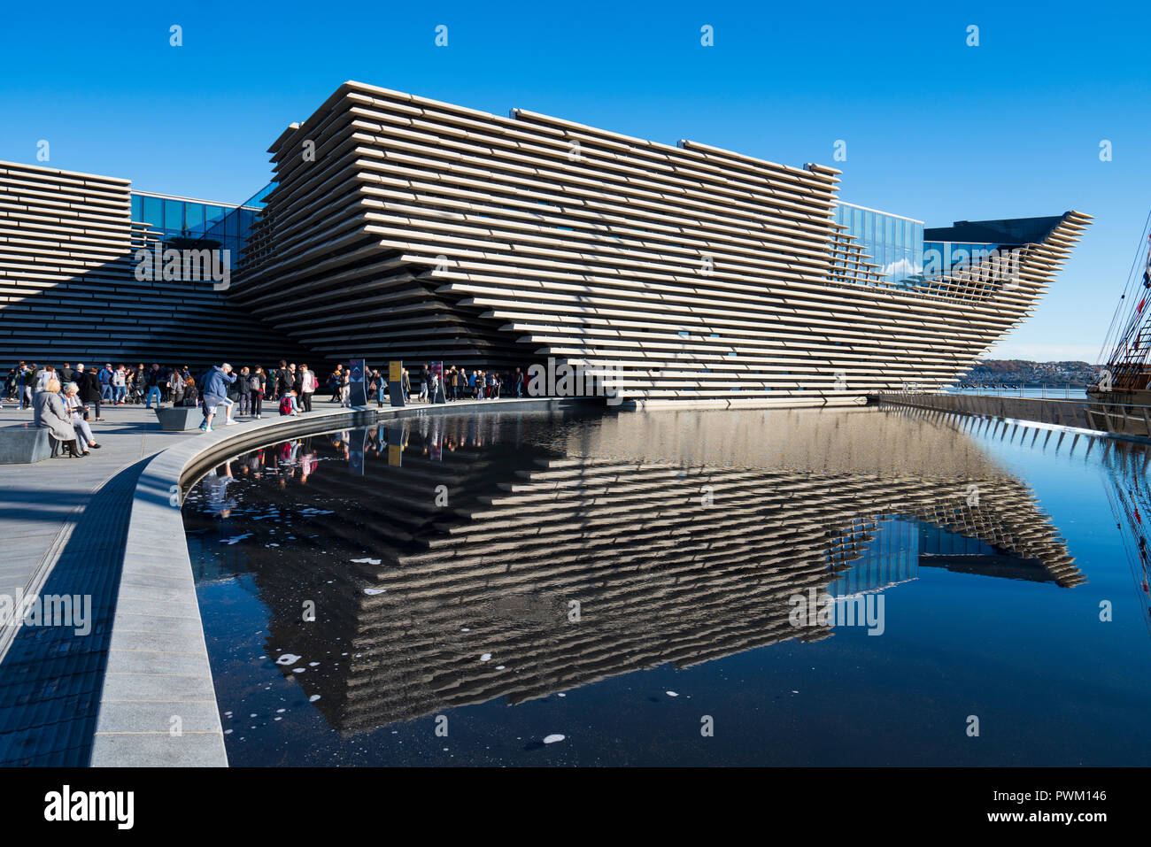 Exterior of the new V&A Museum in Dundee , Scotland, UK. Stock Photo