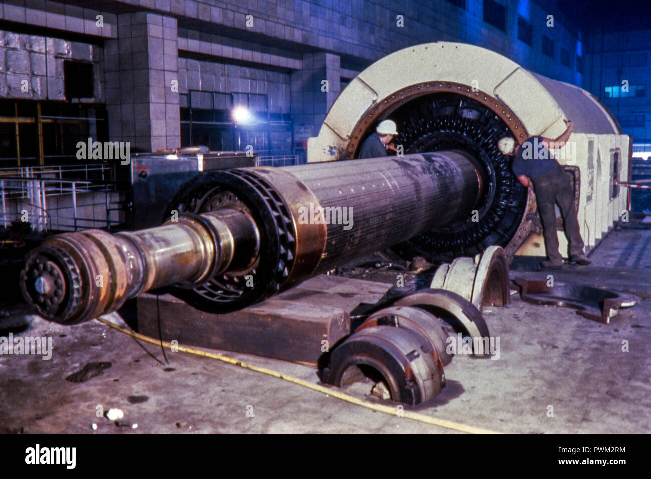 Battersea Power Station - Turbine 'B' September 1987 Stock Photo