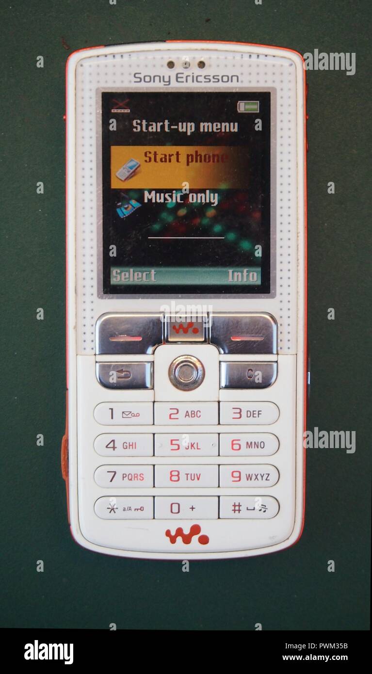 Sony Ericsson W800 mobile phone front view Stock Photo - Alamy
