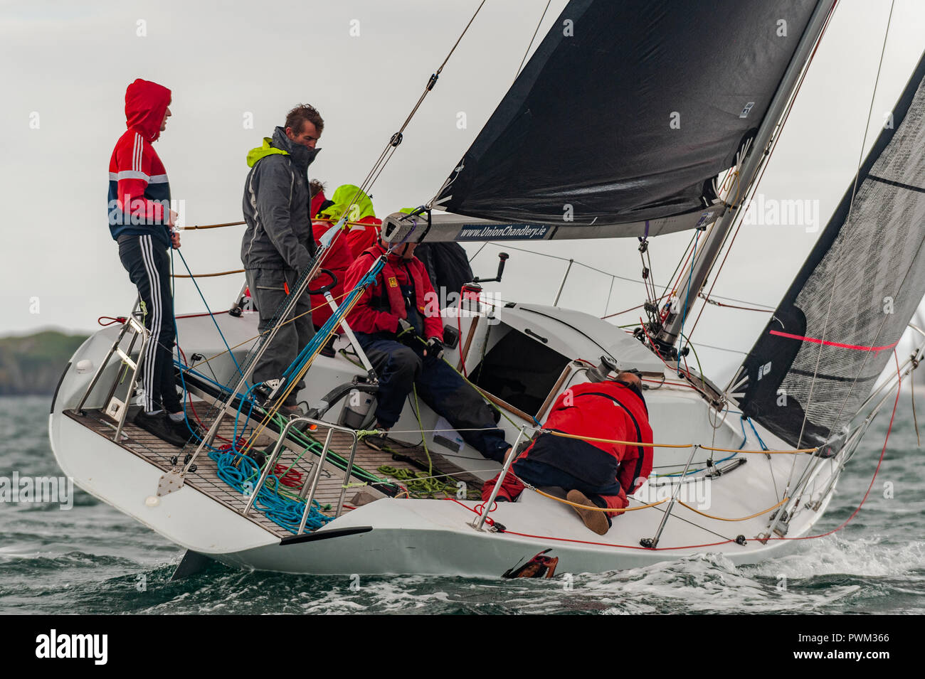 Sailing yacht taking part in GAS Calves Week in Schull, West Cork