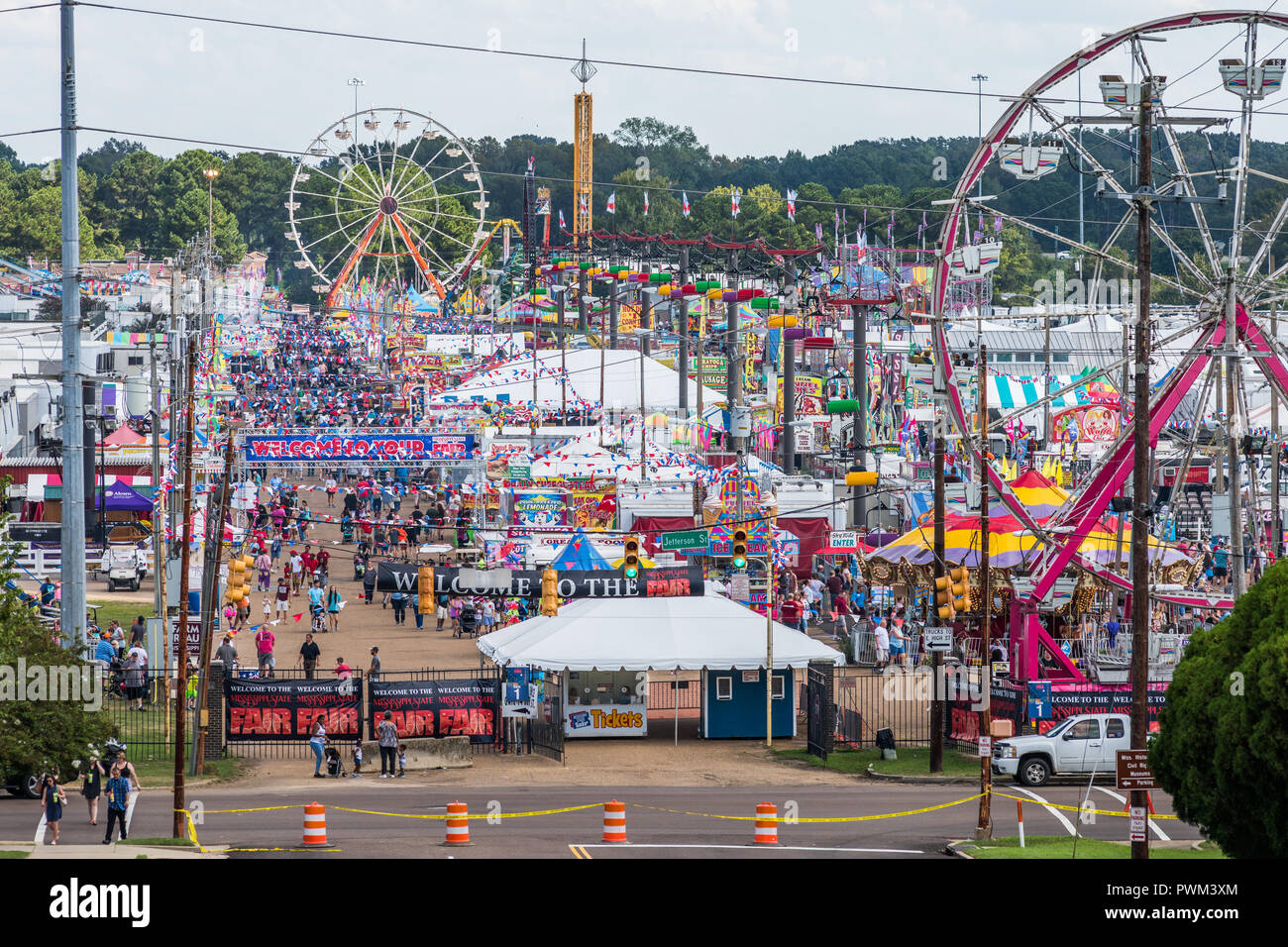 Mississippi State Fair in Jackson Stock Photo