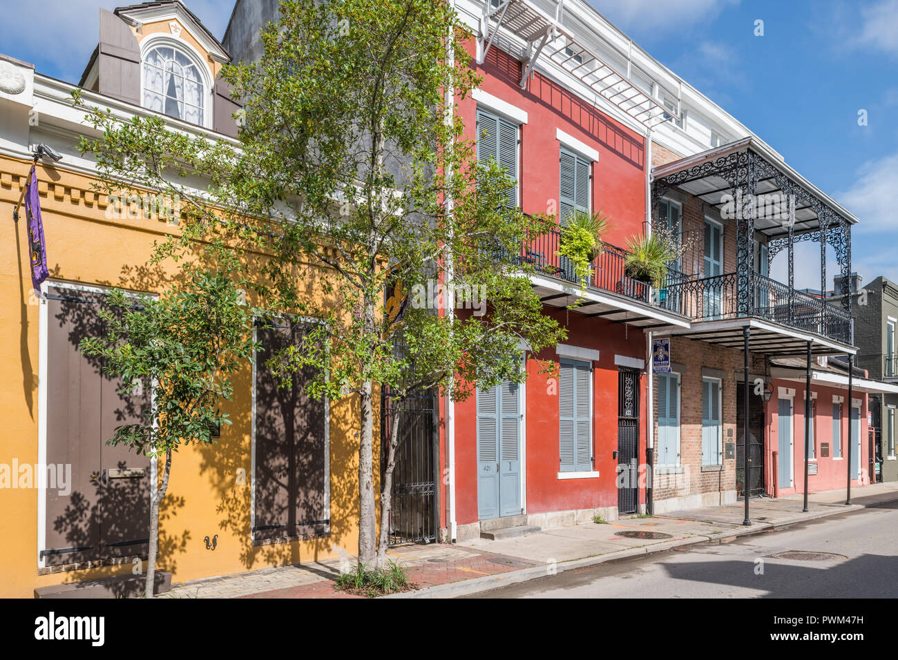 Buildings in the French Quarter Stock Photo - Alamy