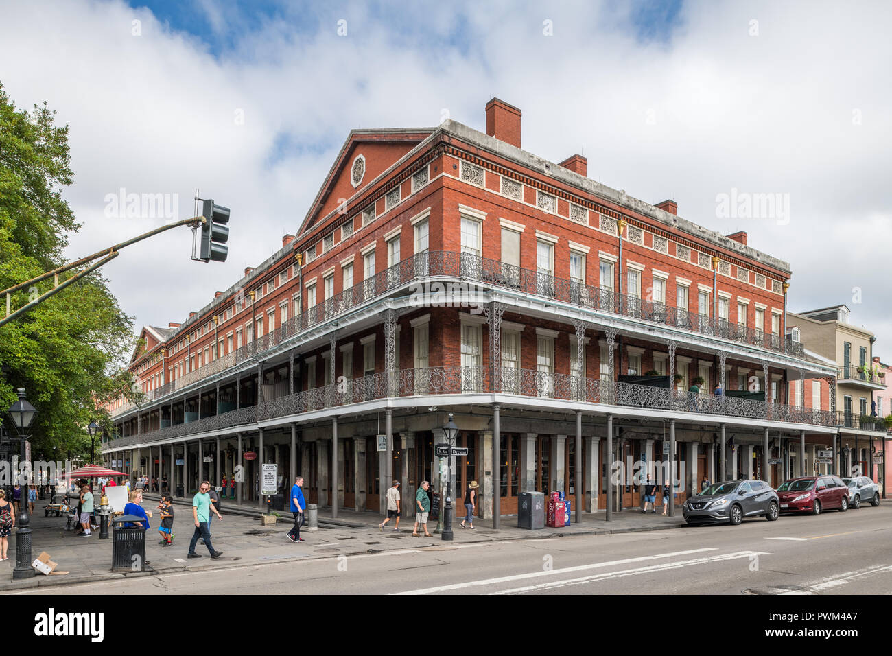 The Pontalba building in the French Quarter Stock Photo