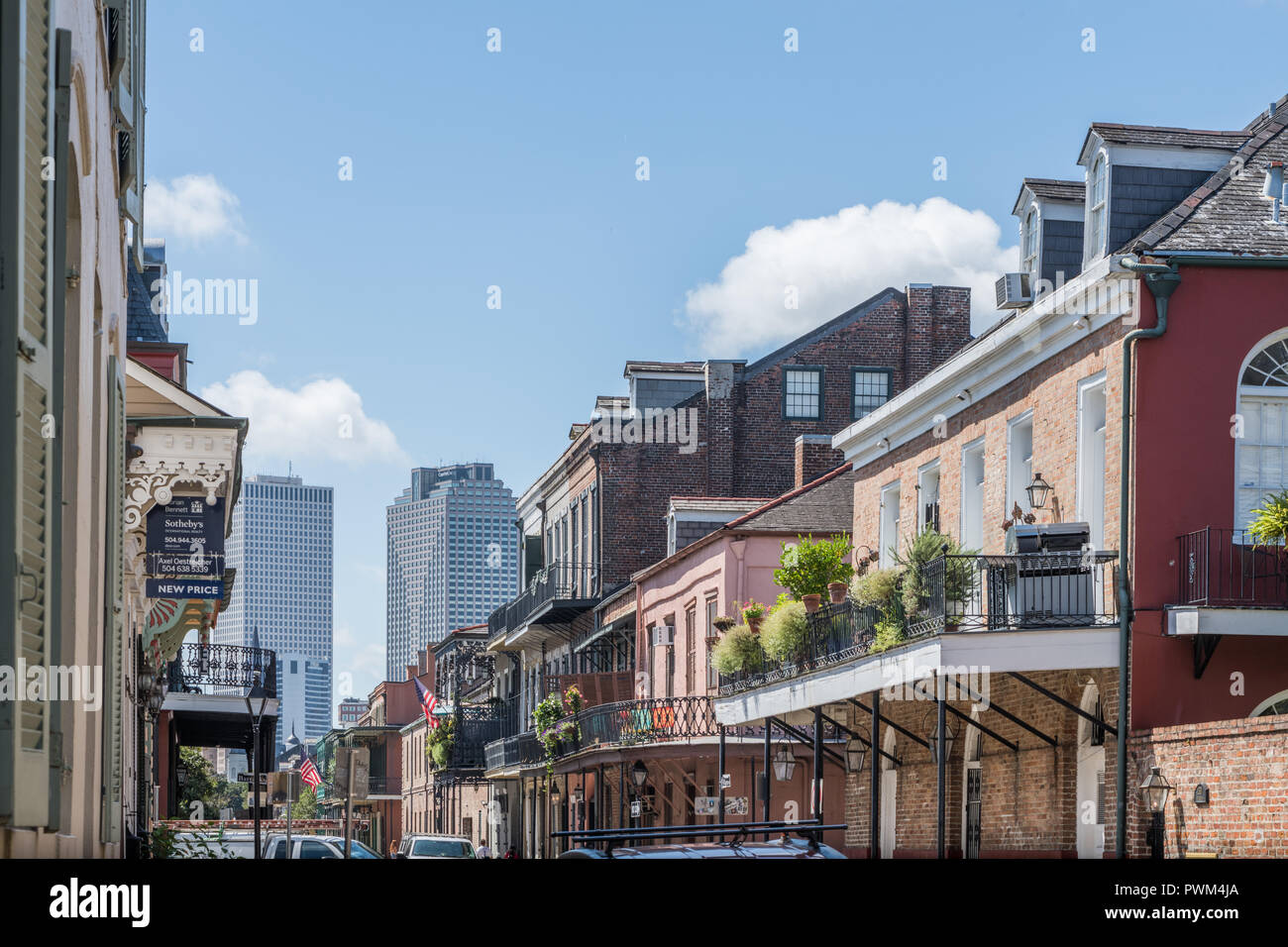 Buildings in the French Quarter Stock Photo