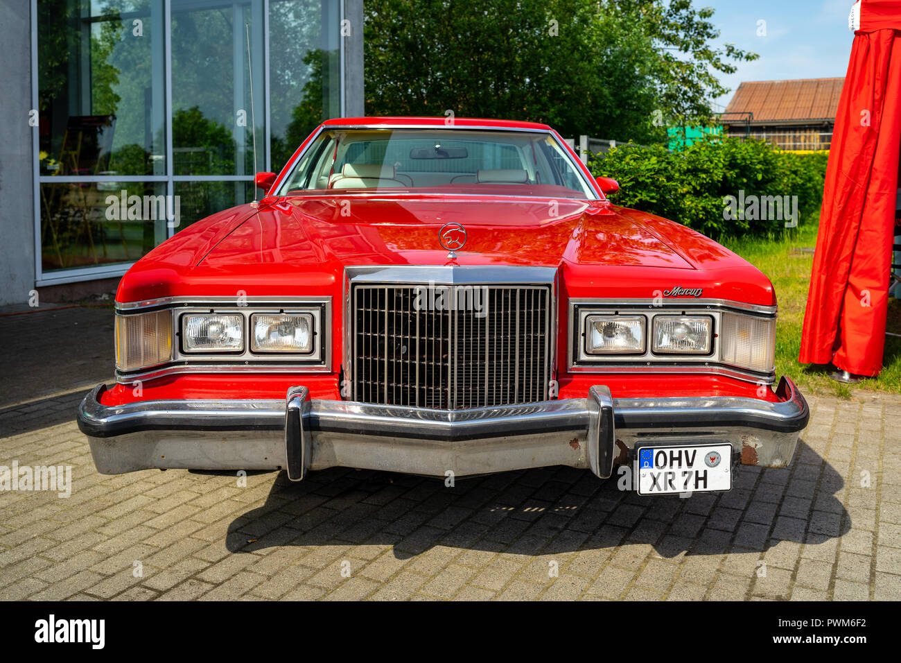 PAAREN IM GLIEN, GERMANY - MAY 19, 2018: Personal luxury car Mercury Cougar XR-7. Die Oldtimer Show 2018. Stock Photo