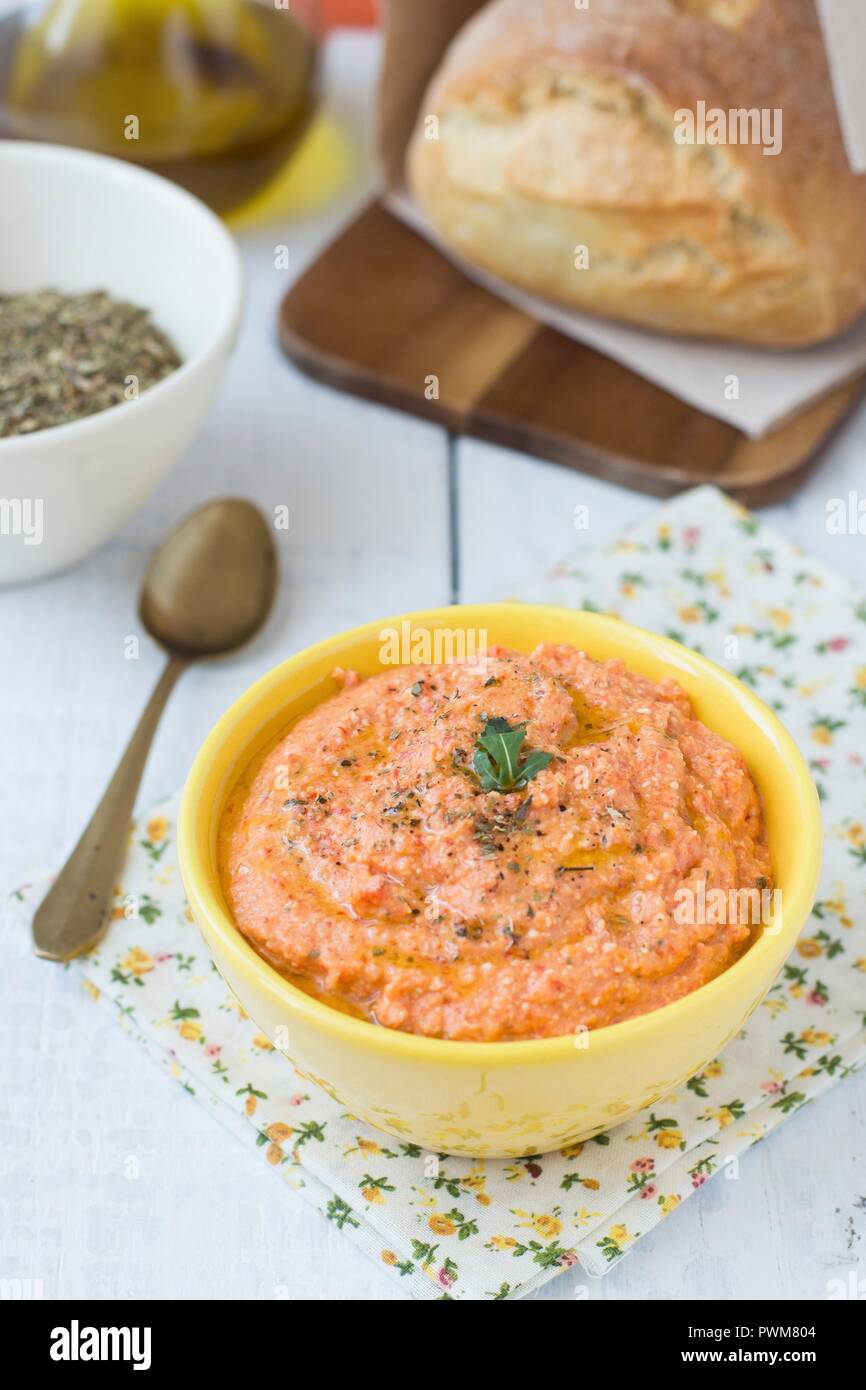 Ktipiti (a Greek red pepper and feta cheese dip Stock Photo Alamy