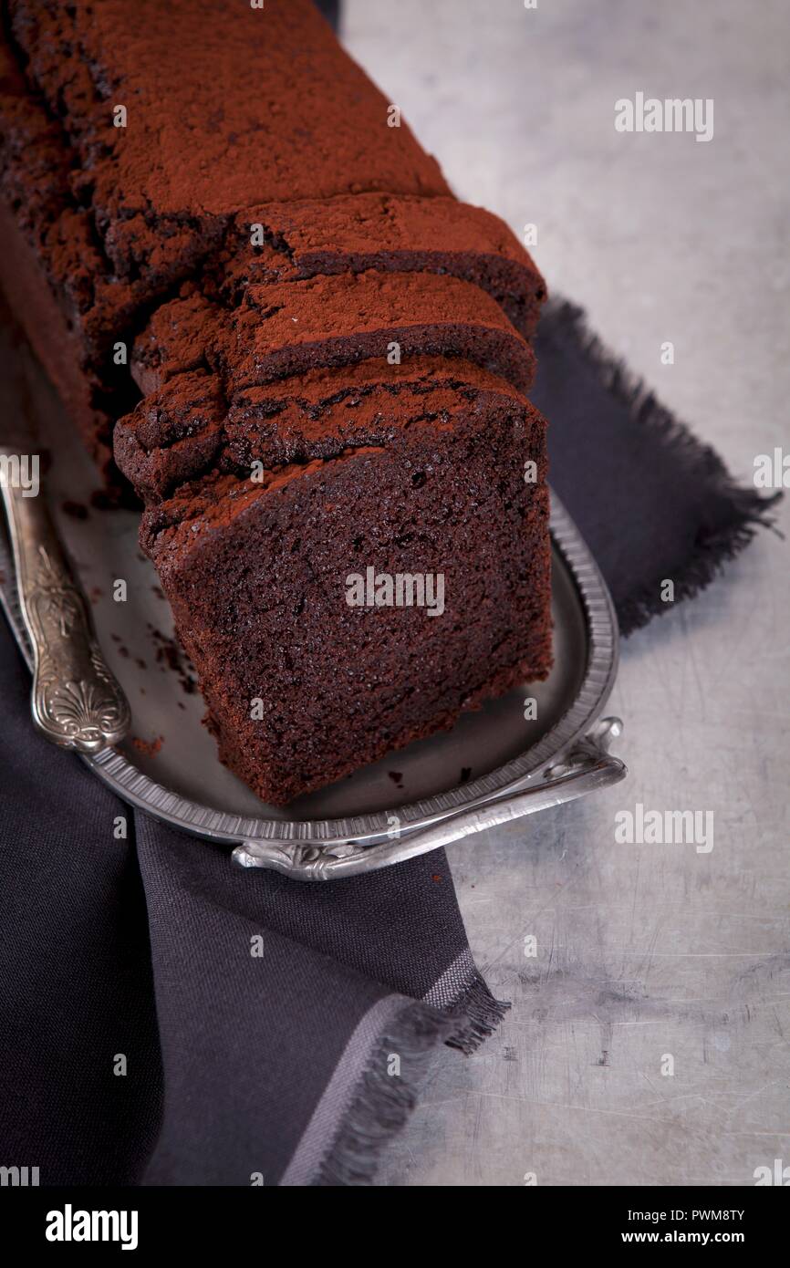 Beetroot chocolate cake Stock Photo