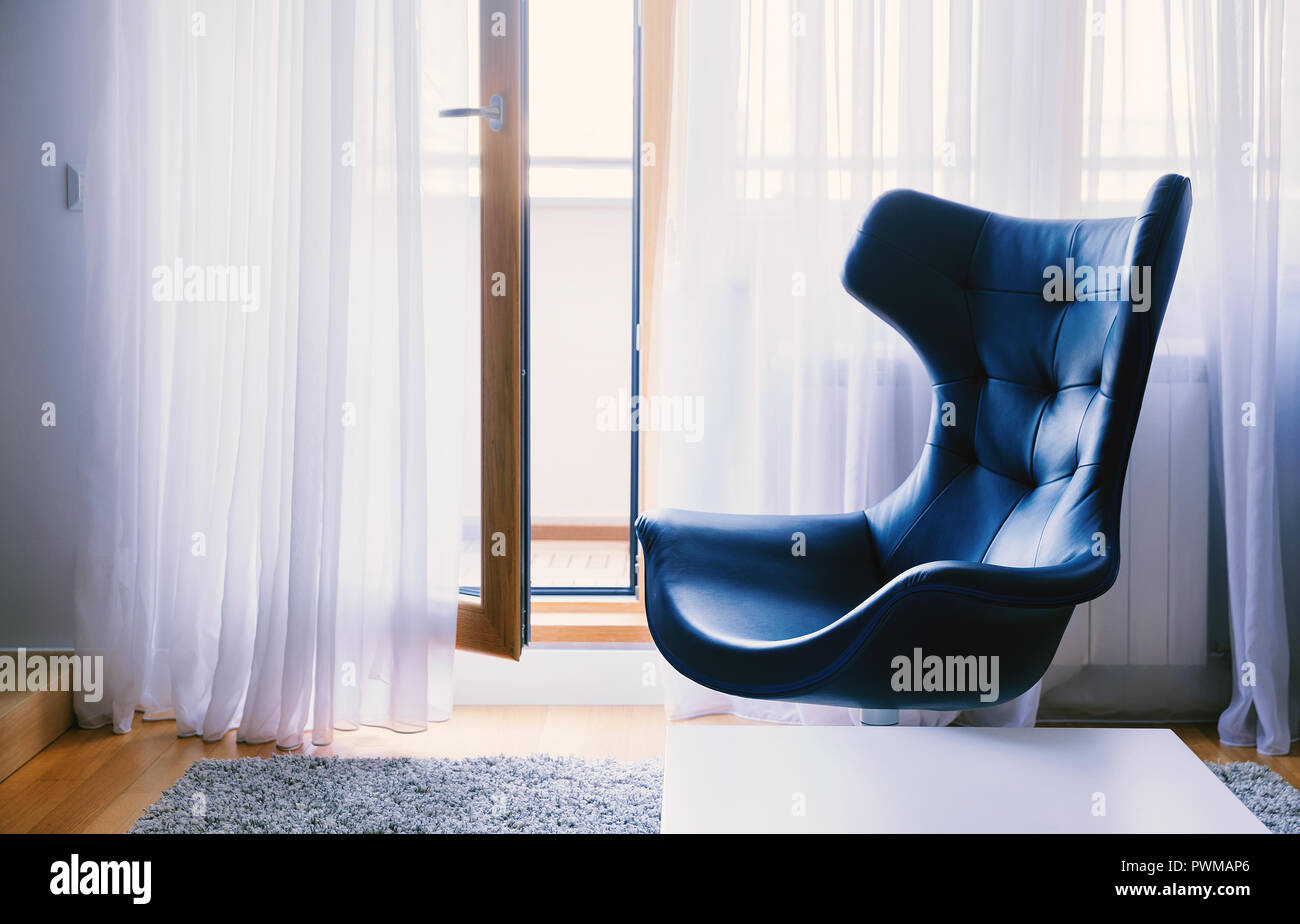 Interior Of A Small Modern Apartment Details Of Interesting Blue