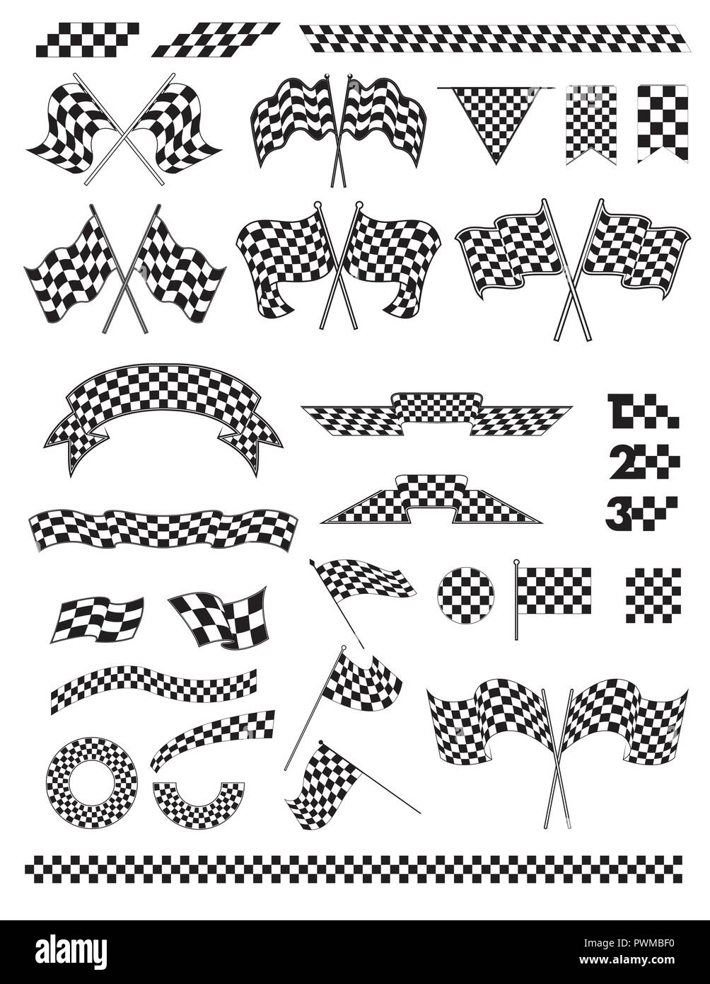 Checkered Flag Vector Vectors High Resolution Stock Photography and ...