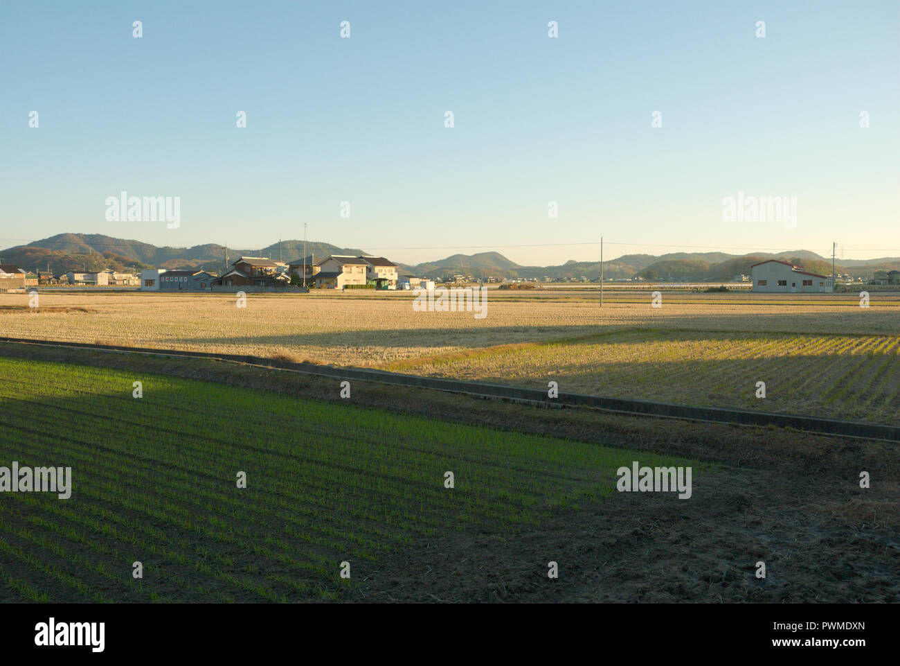 Farms in Ōzu, Kumamoto Prefecture, Kyushu, Japan Stock Photo