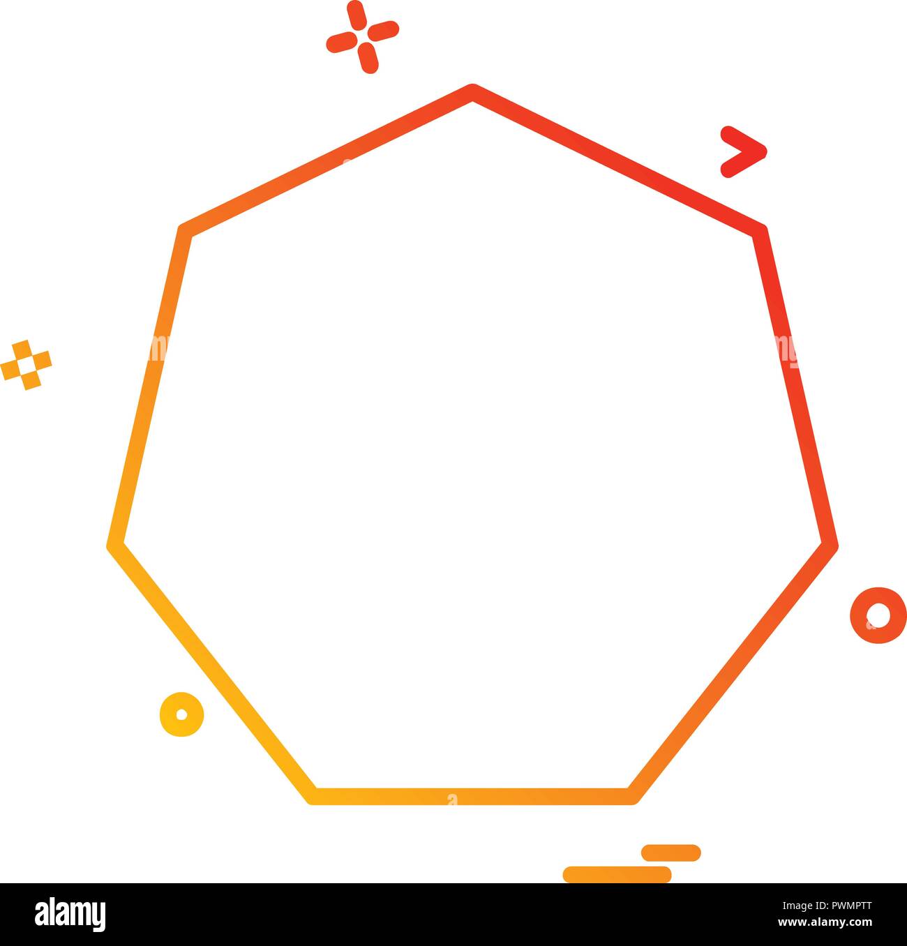 Pentagon icon design vector Stock Vector Image & Art - Alamy