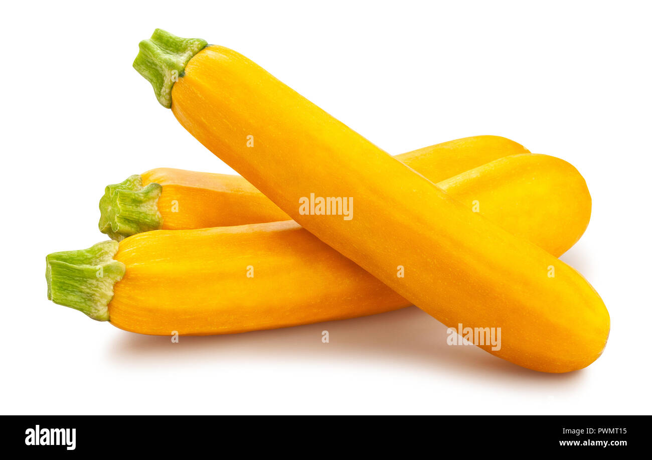 yellow courgette path isolated Stock Photo Alamy