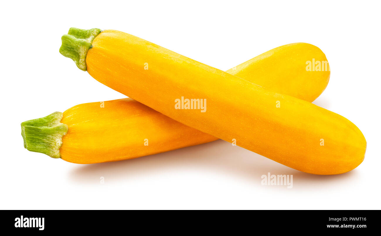 yellow courgette path isolated Stock Photo Alamy