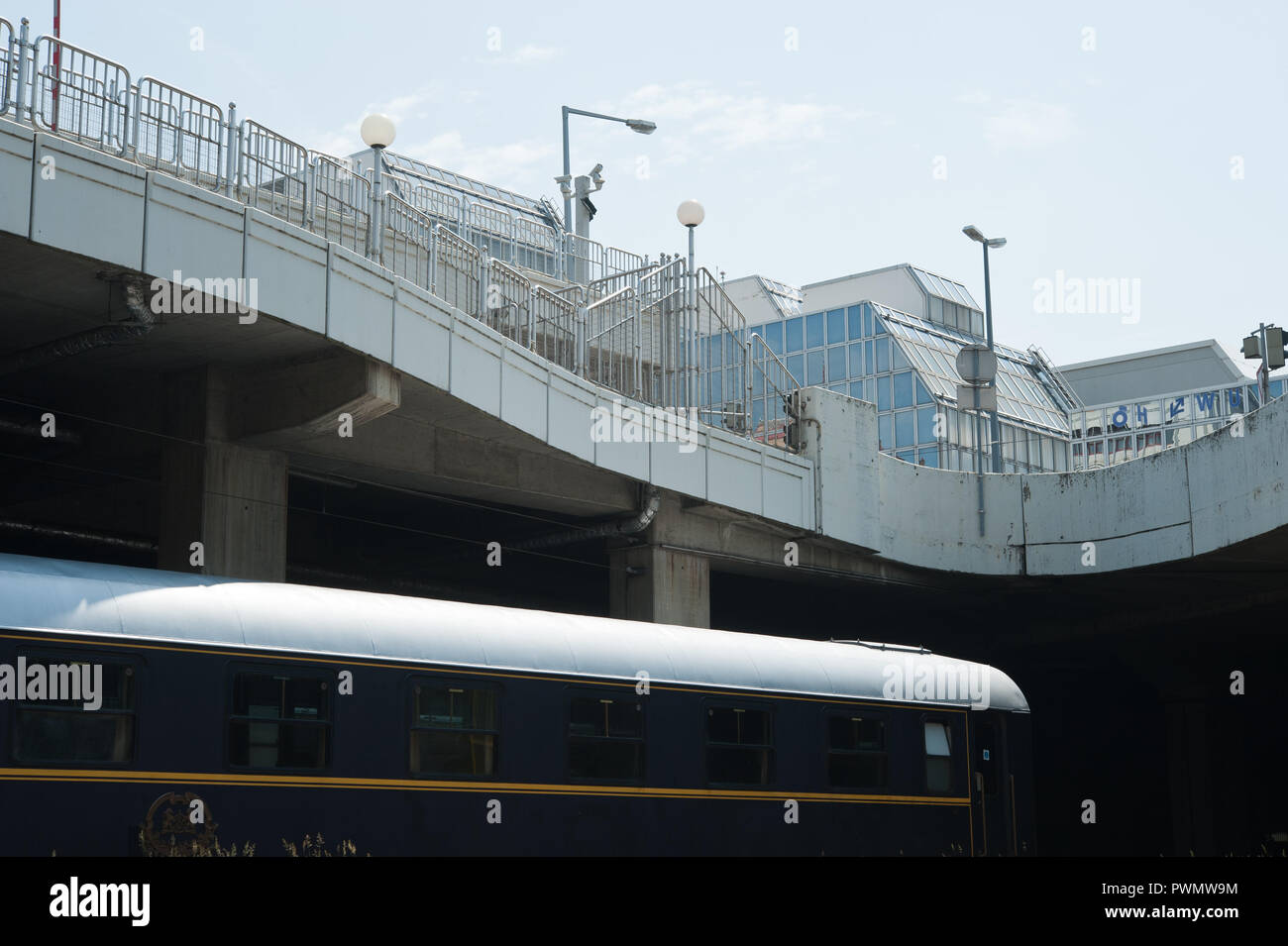 Wien, Bahnhofsüberbauung Franz-Josefs-Bahnhof Stock Photo