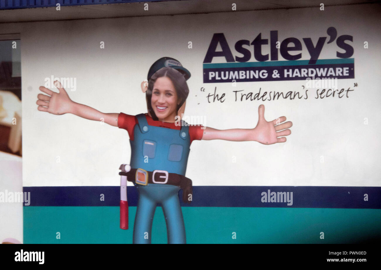 A local hardware store in Dubbo before the Duke and Duchess of Sussex visit  Clontarf Foundation and Girls Academy, on the second day of the Royal  couple's visit to Australia Stock Photo -, image size:1300x921