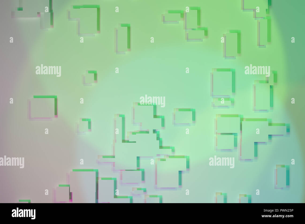 Colorful 3D rendering. Background abstract, plain rectangle or square ...