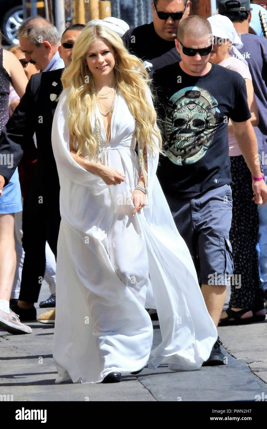 Guests arriving at the El Capitan Entertainment Centre in Los Angeles