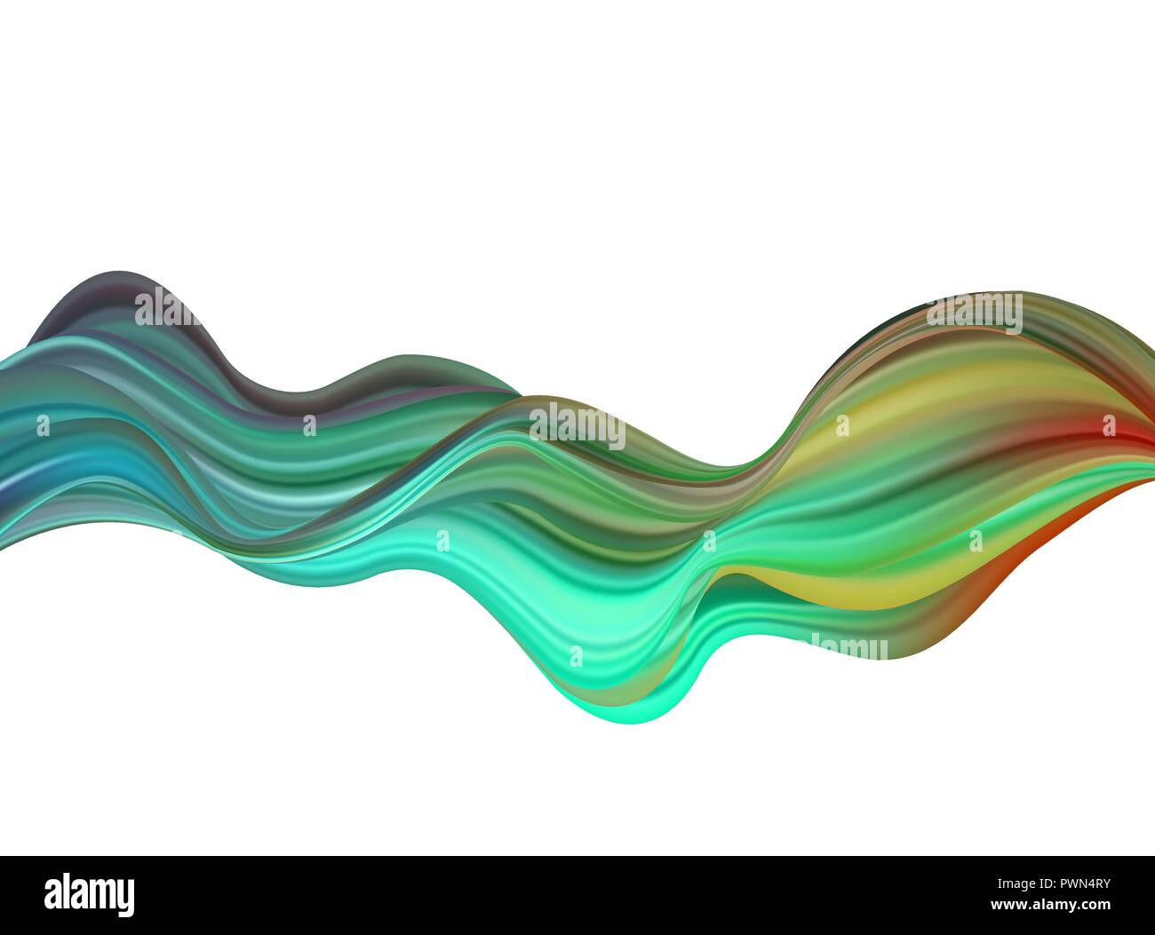 Abstract colorful vector background, color flow liquid wave for design ...