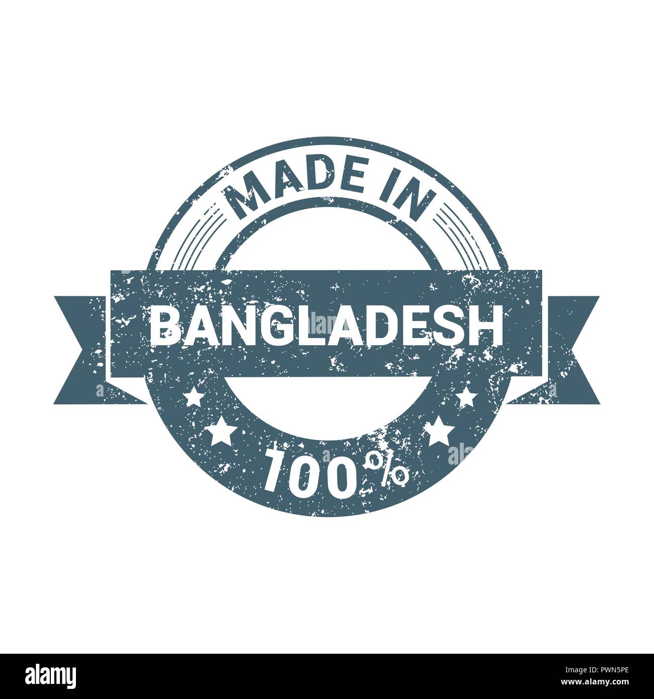 Bangladesh stamp design vector Stock Vector