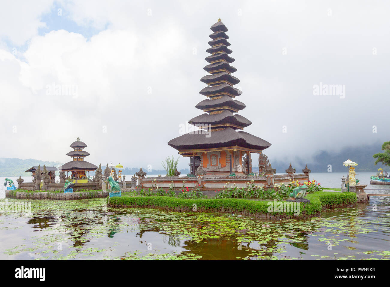 Ulun Danu Temple At Bedugul Bali Indonesia Stock Photo