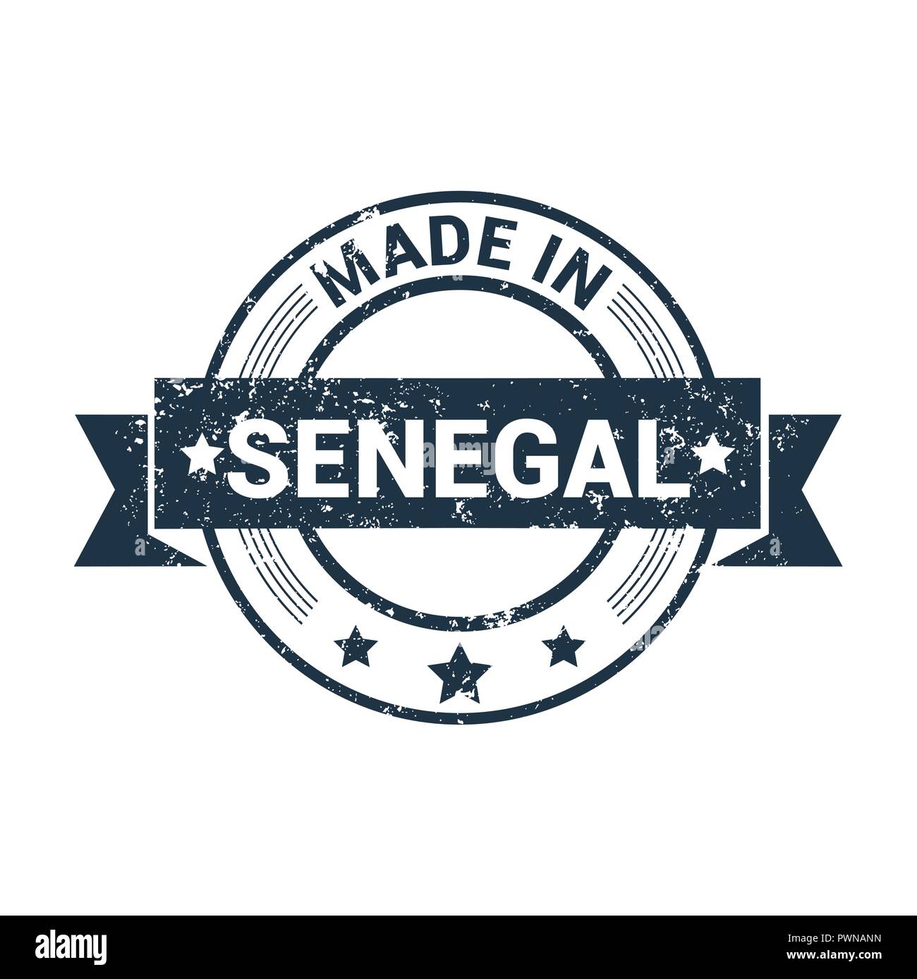 Senegal stamp design vector Stock Vector