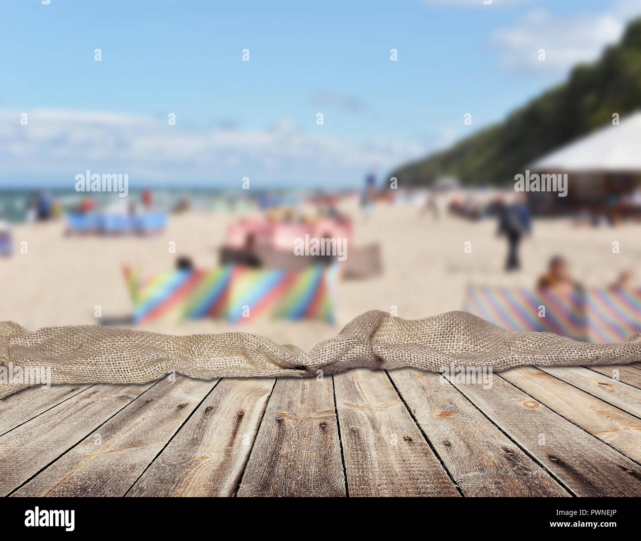 empty table for display montages Stock Photo