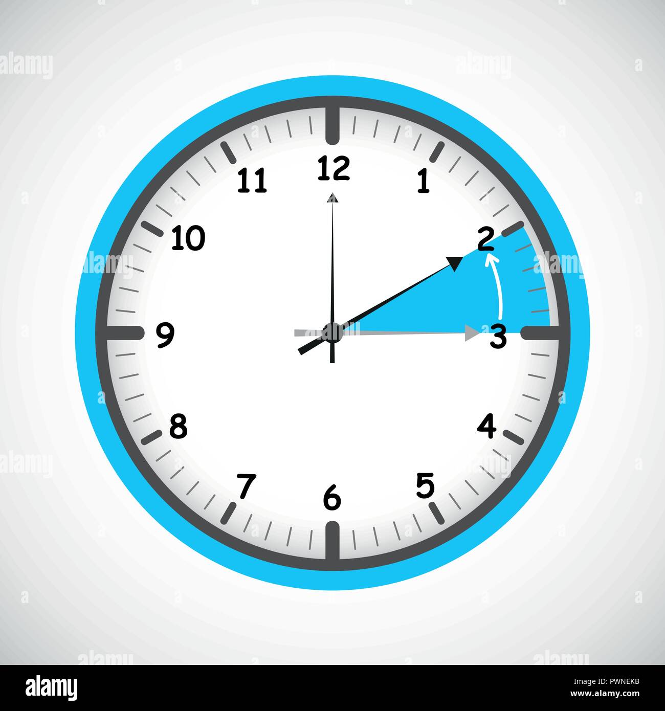 switch to winter time concept for daylight saving vector illustration EPS10 Stock Vector