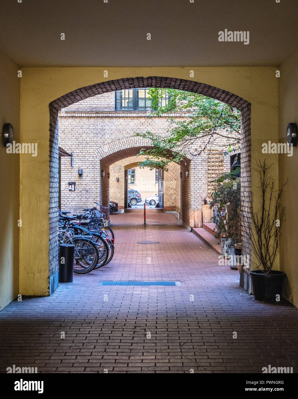 Backyard Of Historic Royal Loan Office Building In Linienstrasse