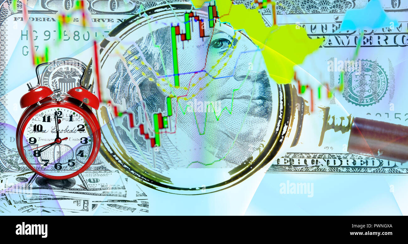 Finance and investment background Stock Photo