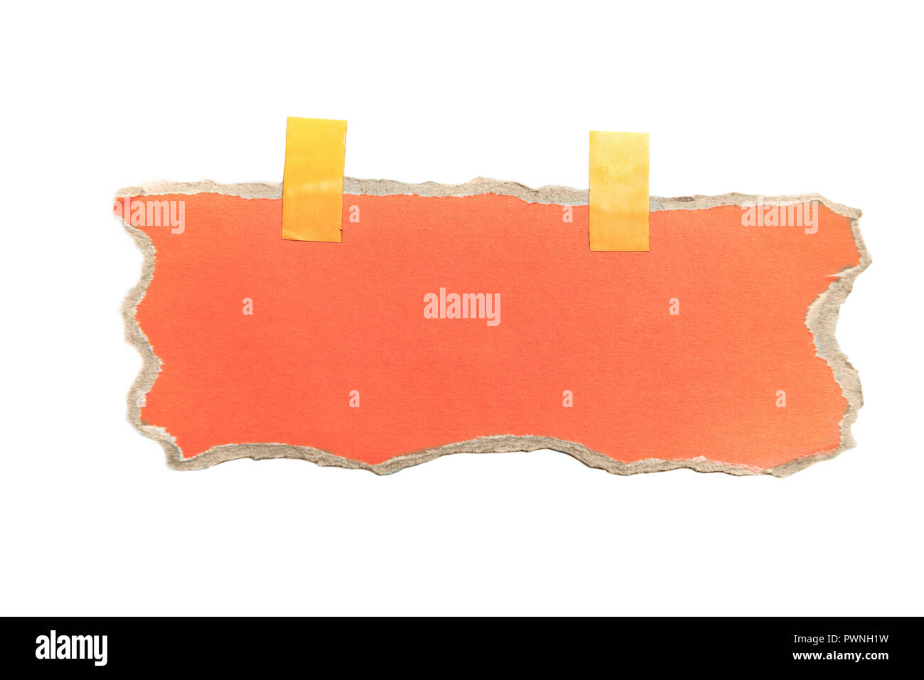 Torn paper background for advertising or banner message Stock Photo