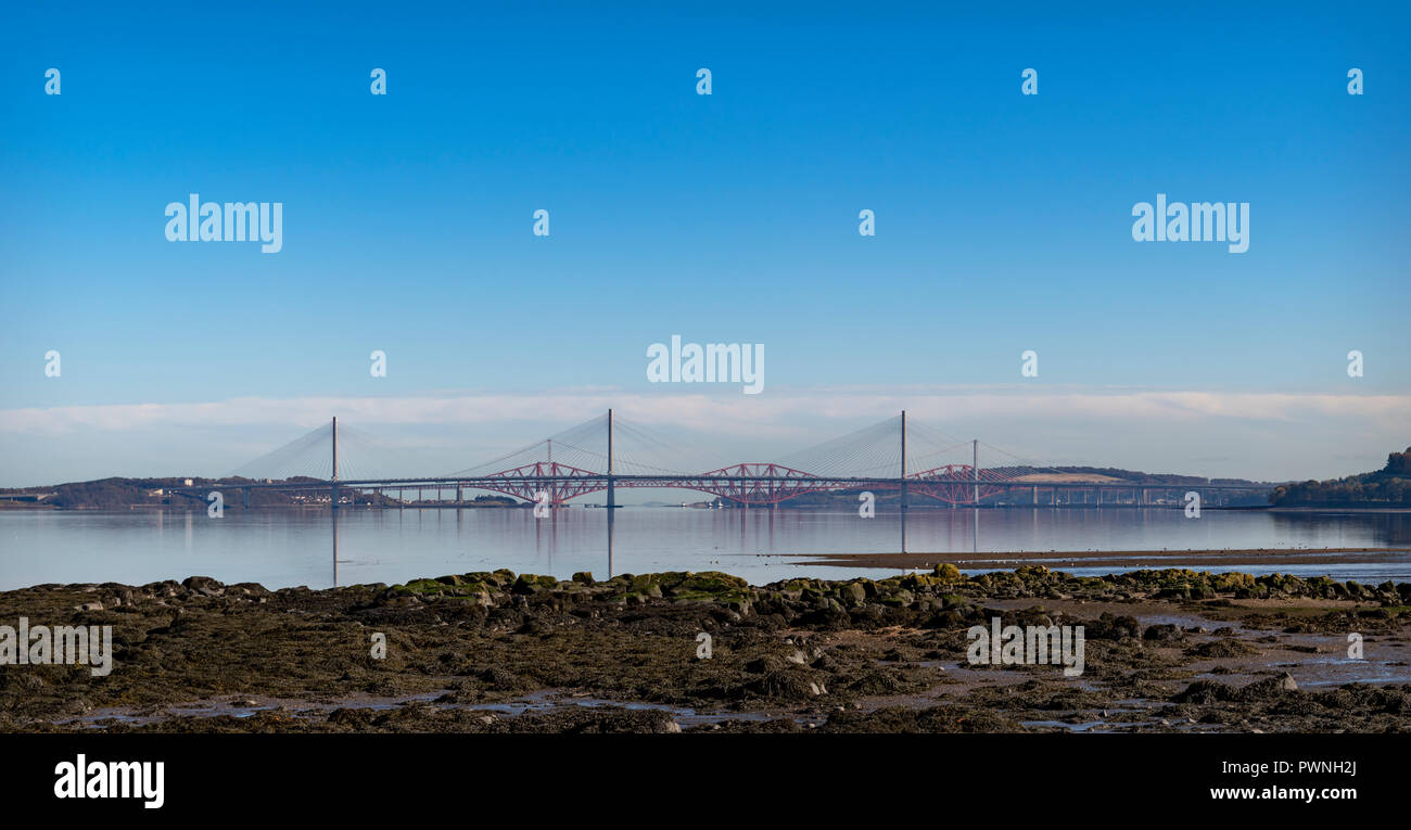 Bridges over Firth of Forth Stock Photo