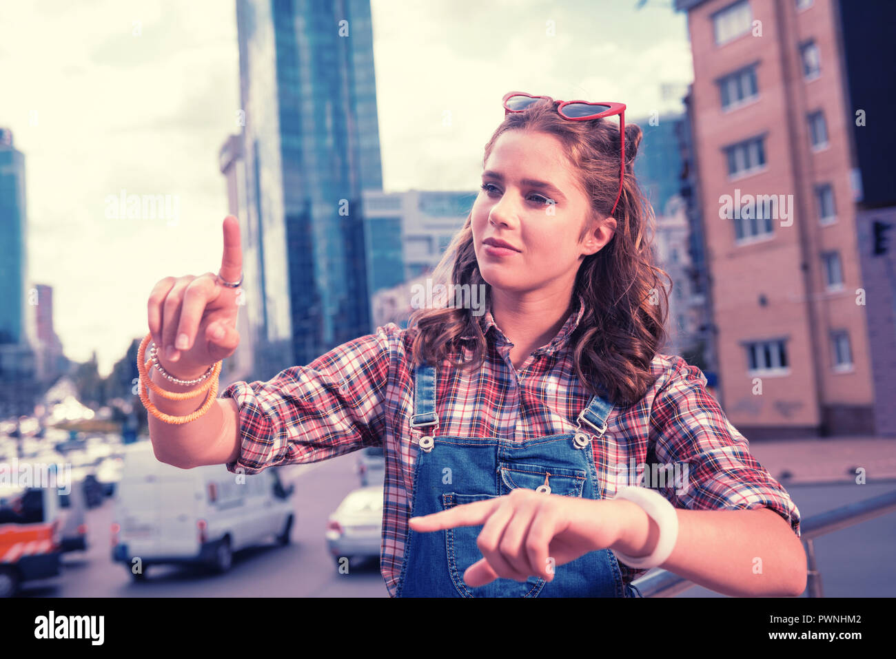 Curly haired school girl hi-res stock photography and images - Alamy
