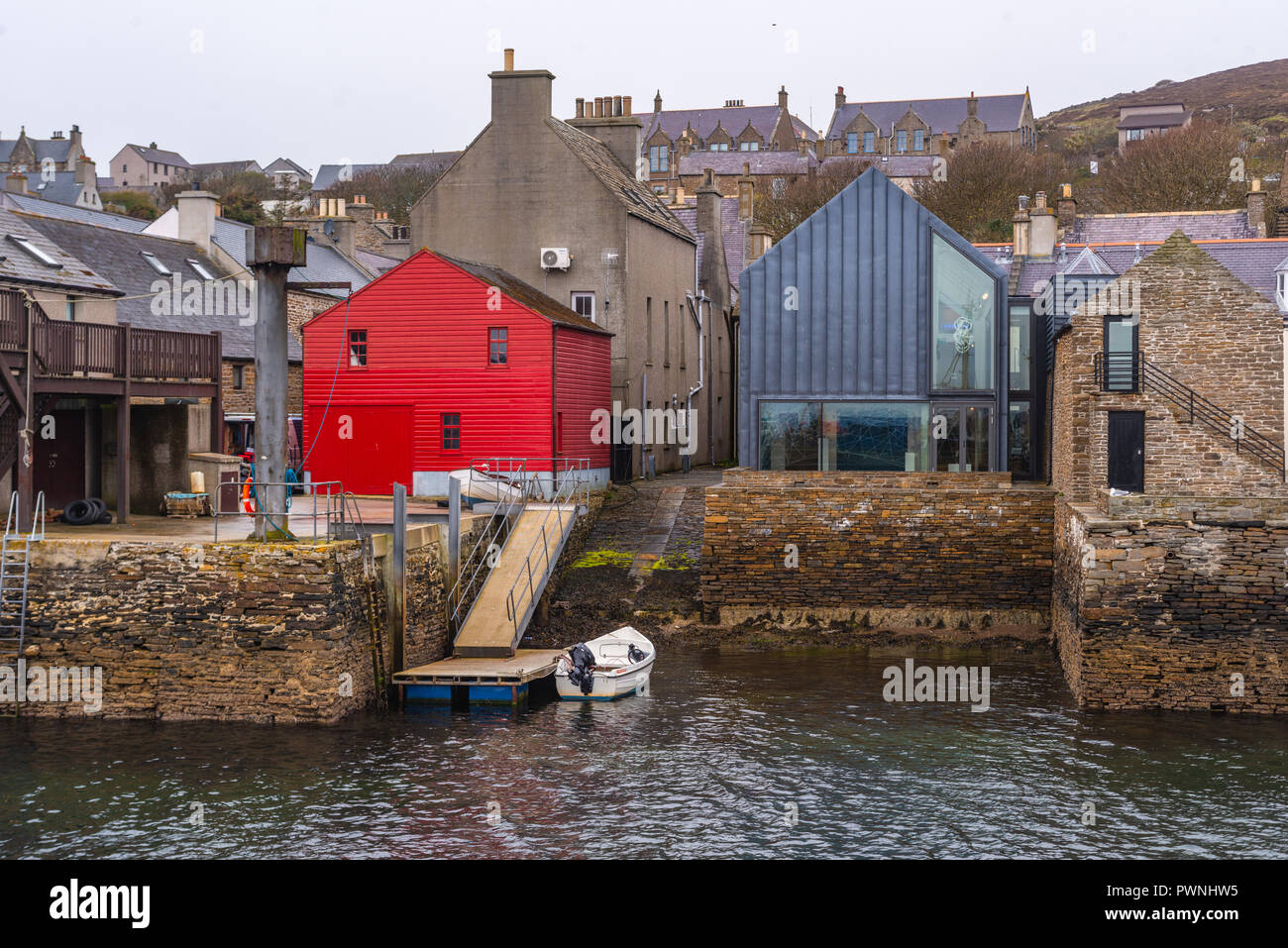seafront of Stromness ,Mainland ,Orkney Islands, Scotland Stock Photo