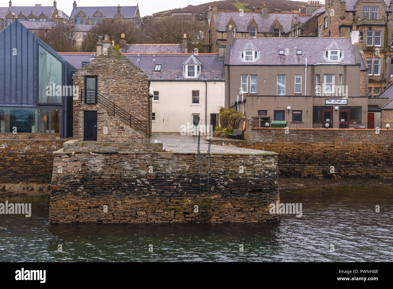 Seafront of Stromness ,Mainland ,Orkney Islands, Scotland Stock Photo
